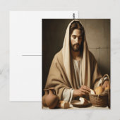 Breaking Bread: het heilige moment van Jezus Briefkaart (Voorkant / Achterkant)