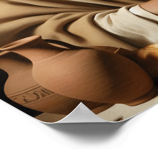 Breaking Bread: het heilige moment van Jezus Poster (Hoek)