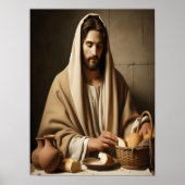 Breaking Bread: het heilige moment van Jezus Poster (Voorkant)