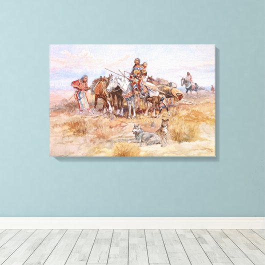 Breaking Camp Canvas Afdruk (Insitu (Houten vloer))