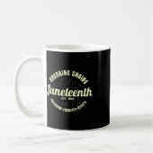 Breaking Chains opgericht 1865 Juneteenth Black Koffiemok (Links)