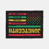 Breaking Every Chain 1865 American Flag Africa Fleece Deken (Voorkant (Horizontaal))