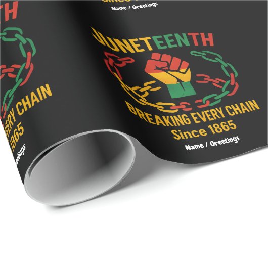 Breaking Every Chain beroemd gemaakt door Juneteen Cadeaupapier (Rol Hoek)