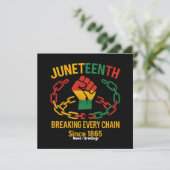 Breaking Every Chain beroemd gemaakt door Juneteen Kaart (Staand voorkant)