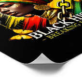 Breaking Every Chain Black Geschiedenis Maand Vrou Poster (Hoek)