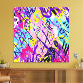 Breaking Free: Abstracte kunst Canvas Afdruk (Insitu (Woonkamer))