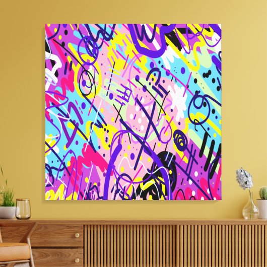 Breaking Free: Abstracte kunst Canvas Afdruk (Insitu (Woonkamer))