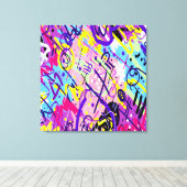 Breaking Free: Abstracte kunst Canvas Afdruk (Insitu (Houten vloer))