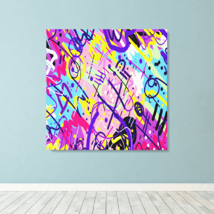 Breaking Free: Abstracte kunst Canvas Afdruk