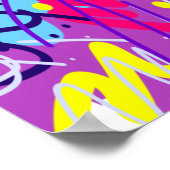 Breaking Free: Abstracte kunst Poster (Hoek)