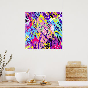 Breaking Free: Abstracte kunst Poster