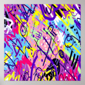 Breaking Free: Abstracte kunst Poster (Voorkant)