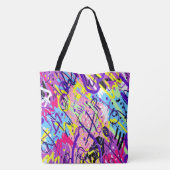Breaking Free: Abstracte kunst Tote Bag (Achterkant)
