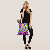 Breaking Free: Abstracte kunst Tote Bag (Op model)