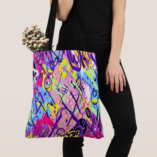 Breaking Free: Abstracte kunst Tote Bag (Dichtbij)