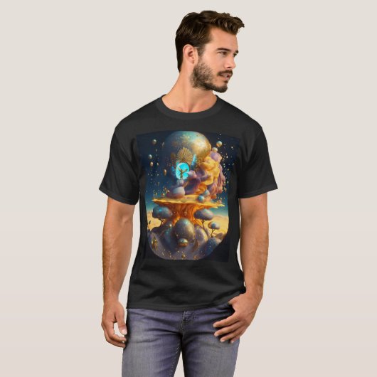 Breaking Free: Rocket Launch Gravity T-Shirt (Voorkant volledig)