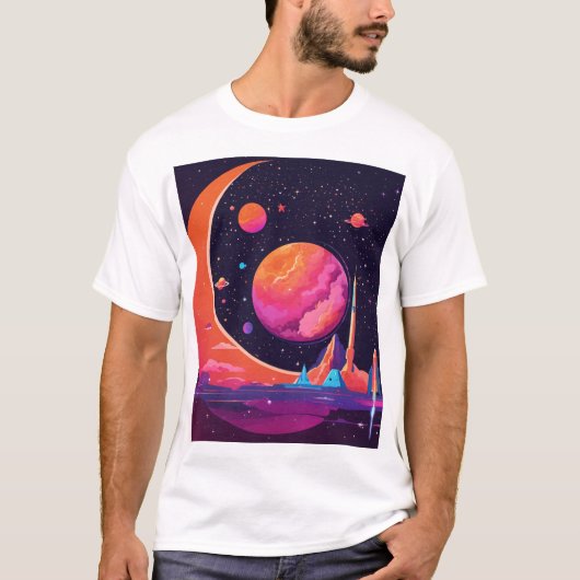 Breaking Free: Rocket Launch Gravity T-Shirt Desig (Voorkant)