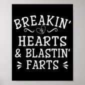 Breaking Hearts And Blasting Farts Kids Funny  Poster (Voorkant)