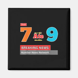 Breaking News 7 At 9 Wiskunde Grap Grappig 67 Meme Magneet