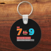 Breaking News 7 At 9 Wiskunde Grap Grappig 67 Meme Sleutelhanger (Voorkant)