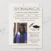 "Breaking News" Afstudeerfeest Foto Kaart (Voorkant)