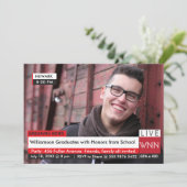 Breaking News Afstuderen 🚨 Specialized TV Graphic Kaart (Staand voorkant)