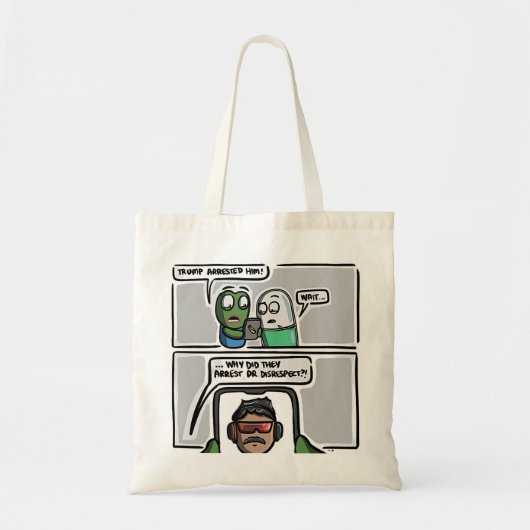 “Breaking News Confusion” Tote Bag (Voorkant)