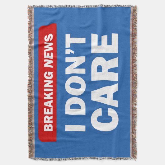 Breaking News Deken (Voorkant Verticaal)