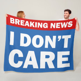 Breaking News Fleece Deken