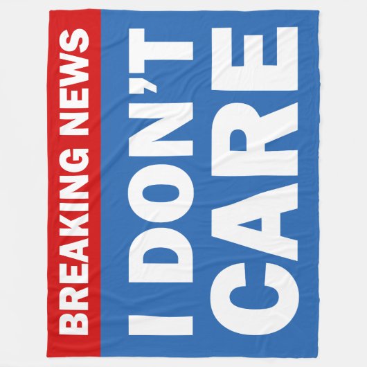 Breaking News Fleece Deken (Voorkant)