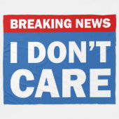 Breaking News Fleece Deken (Voorkant (Horizontaal))