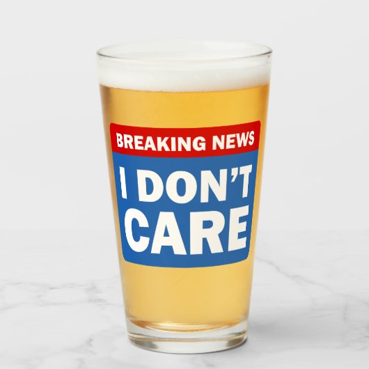 Breaking News Glas (Voorkant gevuld)