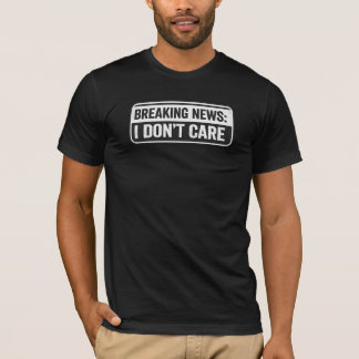Breaking News: Het Kan Me Niks Schelen Grappig Sar T-shirt