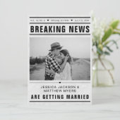 Breaking News Newspaper Template Photo Grunge (Staand voorkant)