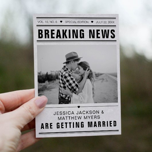 Breaking News Newspaper Template Photo Grunge