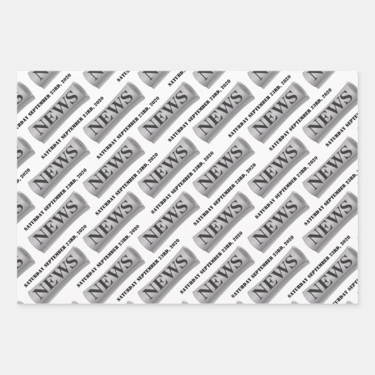 Breaking News Speciaal Dagblad Inpakpapier Vel (Voorkant 3)