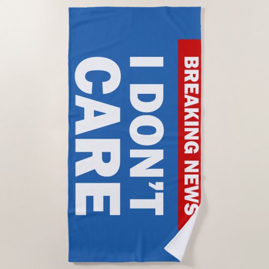 Breaking News Strandlaken (Voorkant)