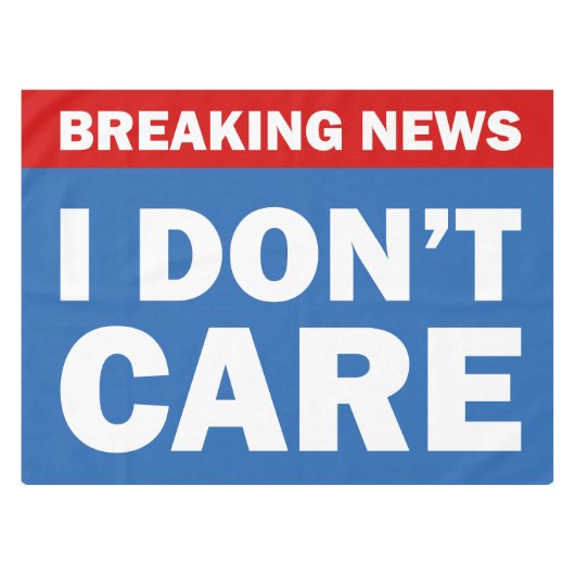 Breaking News Tafelkleed (Voorkant (Horizontaal))