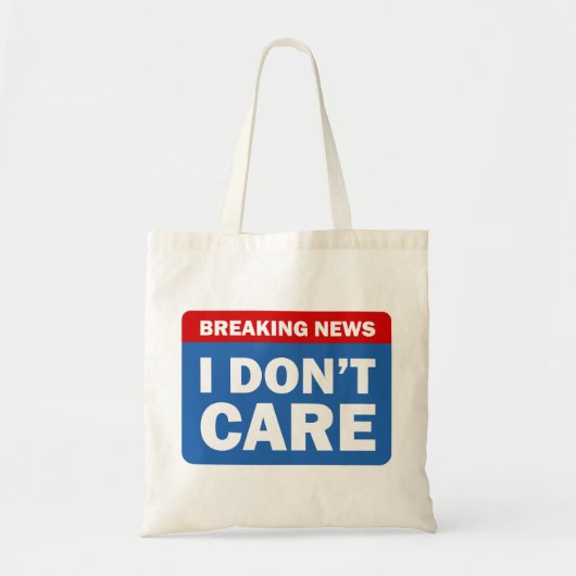 Breaking News Tote Bag (Voorkant)