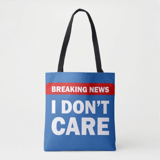 Breaking News Tote Bag (Voorkant)