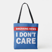 Breaking News Tote Bag (Achterkant)