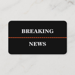 Breaking News Visitekaartje