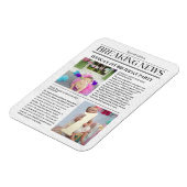 Breaking News Voorpagina Kranten 1e verjaardag Magneet (Linkerzijde)