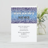 Breaking News Zwangerschapsaankondiging Aankondiging (Staand voorkant)