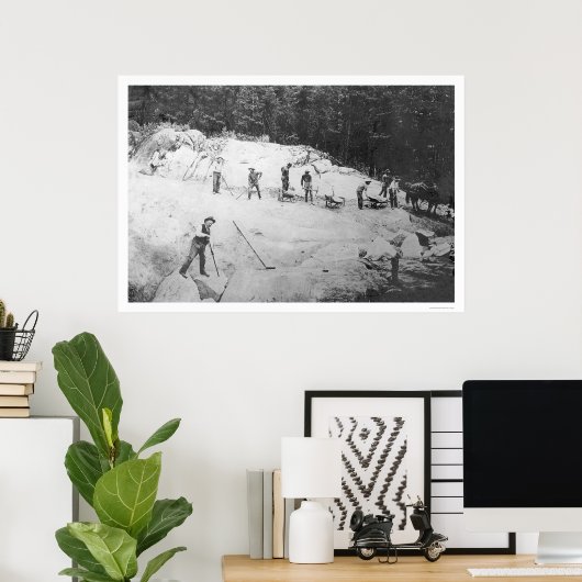 Breaking Rocks Alaska 1916 Poster (Thuiskantoor)