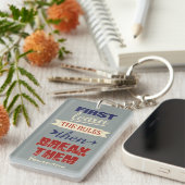 Breaking Rules aangepaste sleutelhanger (Voorkant Rechts)