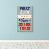 Breaking Rules canvas print (Insitu (Houten vloer))