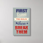 Breaking Rules canvas print (Voorkant)