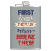 Breaking Rules maatkolf Heupfles (Voorkant)