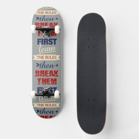 Breaking Rules skateboards (Voorkant)